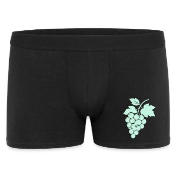 Grapevines silhouette grapes design - Men's Boxer Shorts - black - Front