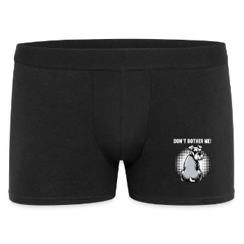 Don't Bother Me Schnauzer Riesenschnauzer  - Männer Boxer Shorts - Schwarz - Vorne