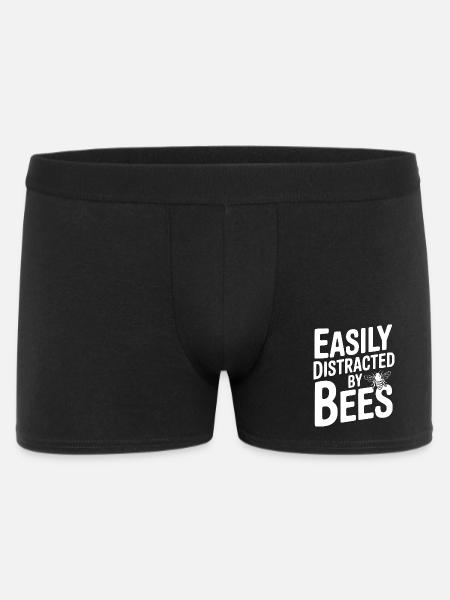 Easily Distracted By Bees - Men's Boxer Shorts - black