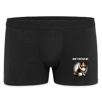 Ne me dérange pas Propriétaire de Collie Holder de Collie - Boxer Homme - noir - Devant