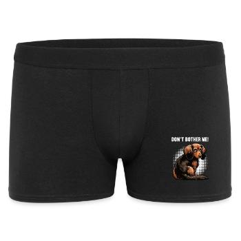 Don't Bother Me Long Hair Dachshund Dachshund Dachshund Holder - Men's Boxer Shorts - black - Front