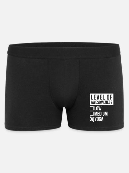 Yoga Yoga Yoga - Männer Boxer Shorts - Schwarz