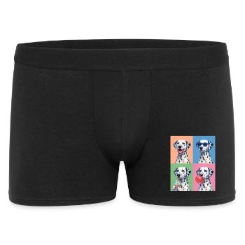 Hunde Dalmatiner Hund - Männer Boxer Shorts - Schwarz - Vorne