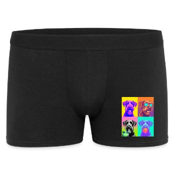 Hunde Riesenschnauzer Hund - Männer Boxer Shorts - Schwarz - Vorne