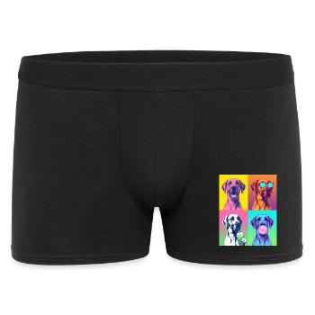 Hunde Deutsche Dogge Hund - Männer Boxer Shorts - Schwarz - Vorne