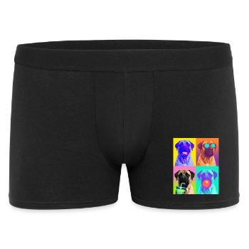 Hunde Mastiff Hund - Männer Boxer Shorts - Schwarz - Vorne