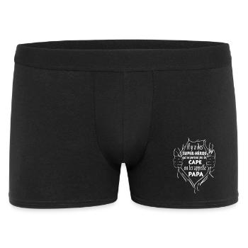 Super-Héros Cape Papa - Boxer Homme - noir - Devant