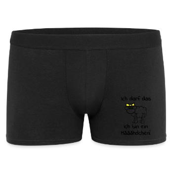 Ein Schaf - Mädchen - Männer Boxer Shorts - Schwarz - Vorne