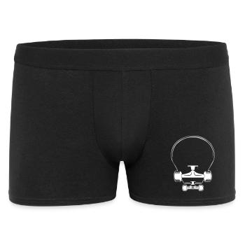 Skateboard - Männer Boxer Shorts - Schwarz - Vorne