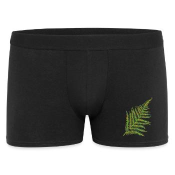Fern leaf motif - Men's Boxer Shorts - black - Front