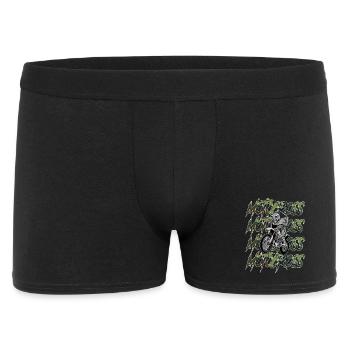 Motocross Camouflage - Männer Boxer Shorts - Schwarz - Vorne