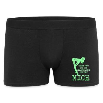 Meine Frau hat den Geilsten Arsch der Welt - Männer Boxer Shorts - Schwarz - Vorne