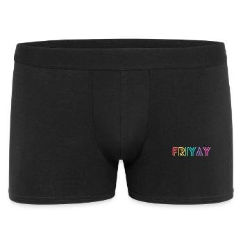 Friyay bunt - let's celebrate the weekend - Men's Boxer Shorts - black - Front