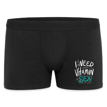 I Need Vitamin Sea Summer Saying - Men's Boxer Shorts - black - Front