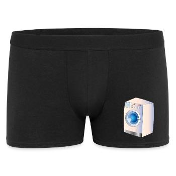 Machine à laver dans le style BD pour des idées fraîches - Boxer Homme - noir - Devant