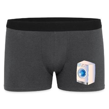 Washing machine in comic style for fresh ideas - Men's Boxer Shorts - charcoal grey - Front