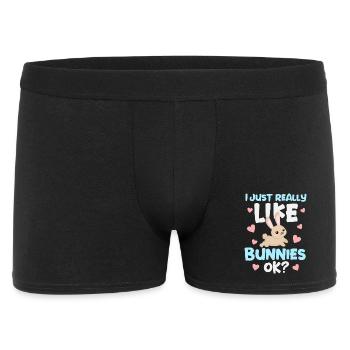 Rabbit Rabbit - Men's Boxer Shorts - black - Front