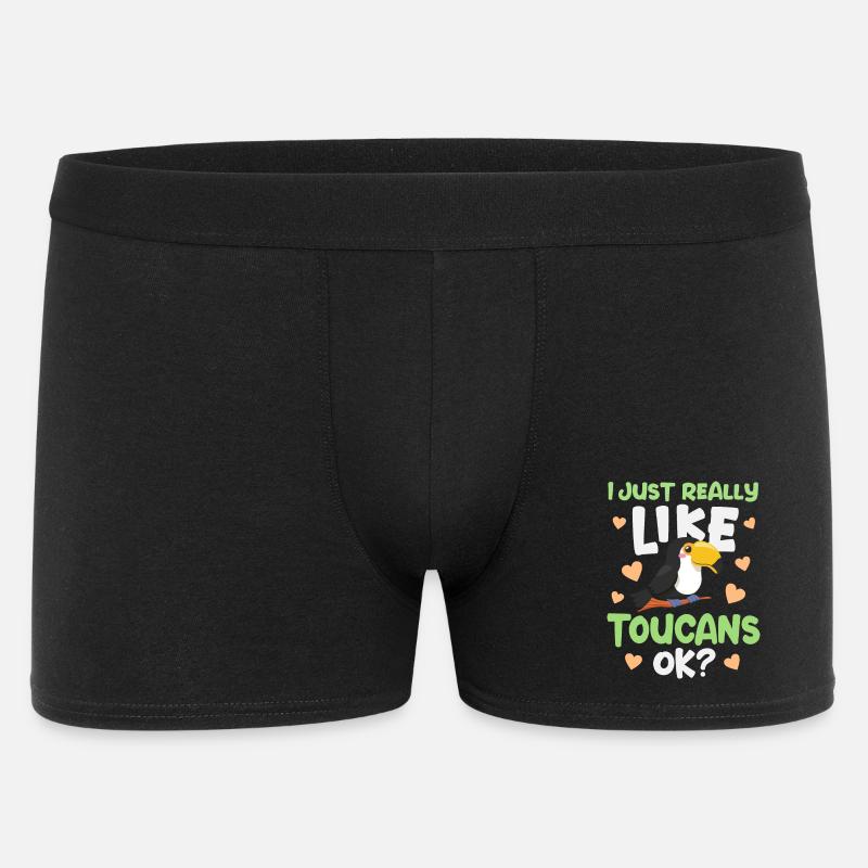 Tukan Vogel Toucan - Männer Boxer Shorts - Schwarz