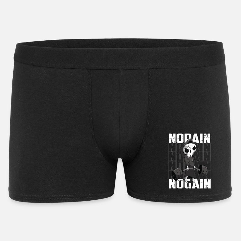 Body Building Skelett - Männer Boxer Shorts - Schwarz