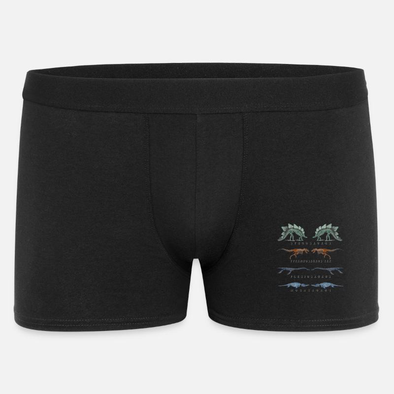 Dinosaurier-Skelett - Männer Boxer Shorts - Schwarz
