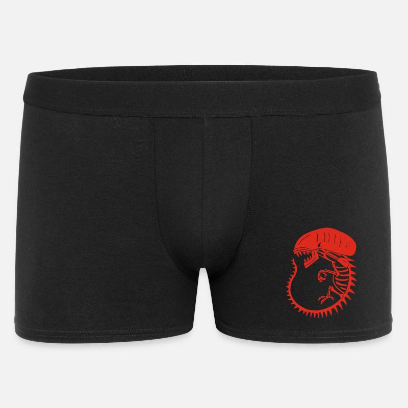 Squelette de monstre extraterrestre rouge - Boxer Homme - noir