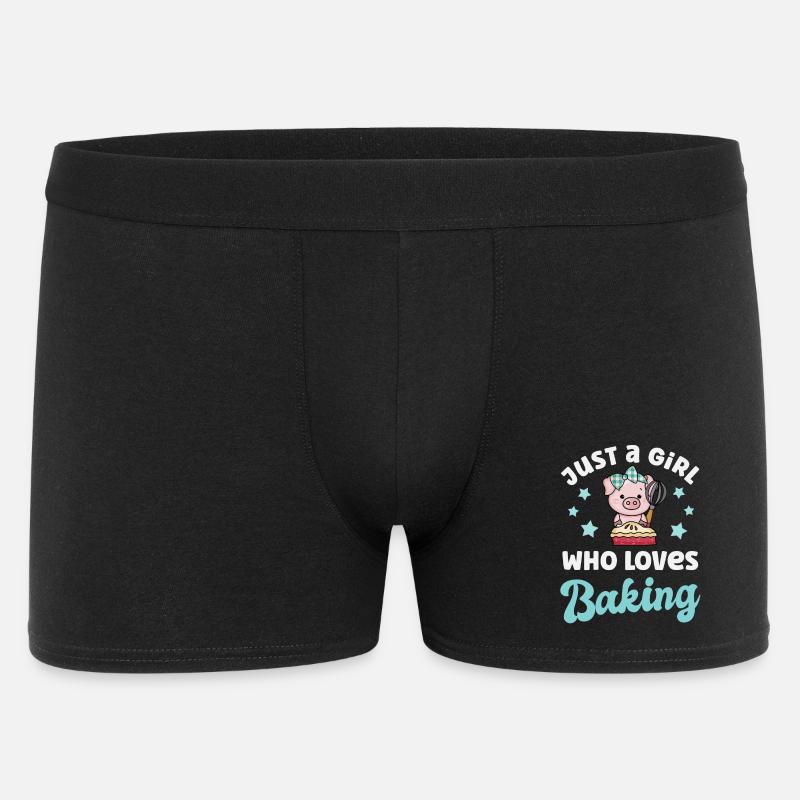 Backen Bäckerin - Männer Boxer Shorts - Schwarz