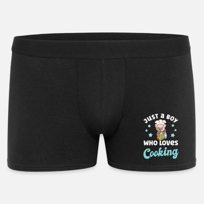 Koch Kochen - Männer Boxer Shorts - Schwarz