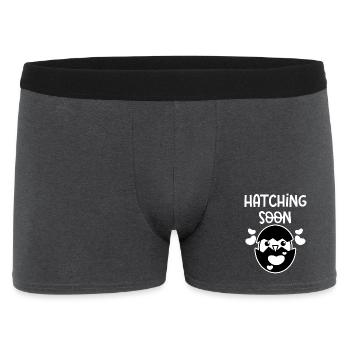 Bébé Coeur Bébé Ventre Grossesse Maman enceinte - Boxer Homme - charbon - Devant