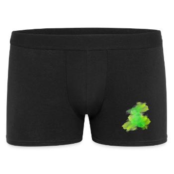 splash bunt farbe muster aufdruck comic style - Männer Boxer Shorts - Schwarz - Vorne