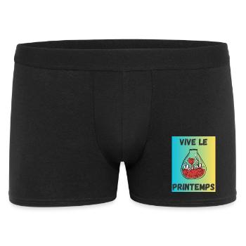 JE PEUX PAS,JARDINAGE,RETRAITE,PRINTEMPS,JARDIN - Boxer Homme - noir - Devant