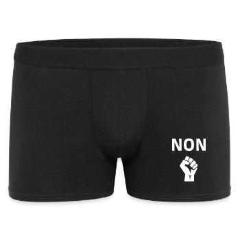 NON dessin pour manif, manifestation, réforme - Boxer Homme - noir - Devant