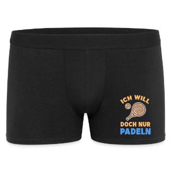 Player Racket Tournament Statement Sport Balls - Men's Boxer Shorts - black - Front