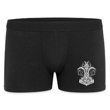 Marteau de Thor Mjolnir Viking symbole - Boxer Homme - noir - Devant