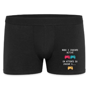 Cadeau En attente du joueur 3 futur parent gamer - Boxer Homme - noir - Devant
