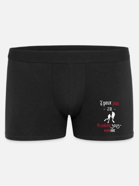 j'peux pas j'ai plongée sous-marine - Boxer Homme - noir