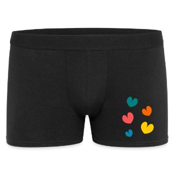 CHRISTMAS. YEAR. ANNIVERSARY. RETIREMENT. FEAST. HEART. - Men's Boxer Shorts - black - Front