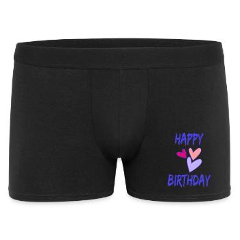 60. 60 ANS. 60e ANNIVERSAIRE. ANNIVERSAIRE 60 ANS. - Boxer Homme - noir - Devant