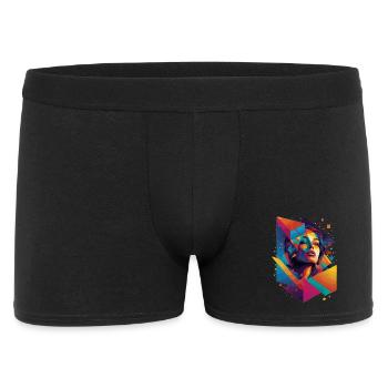 Art du visage moderne - Boxer Homme - noir - Devant