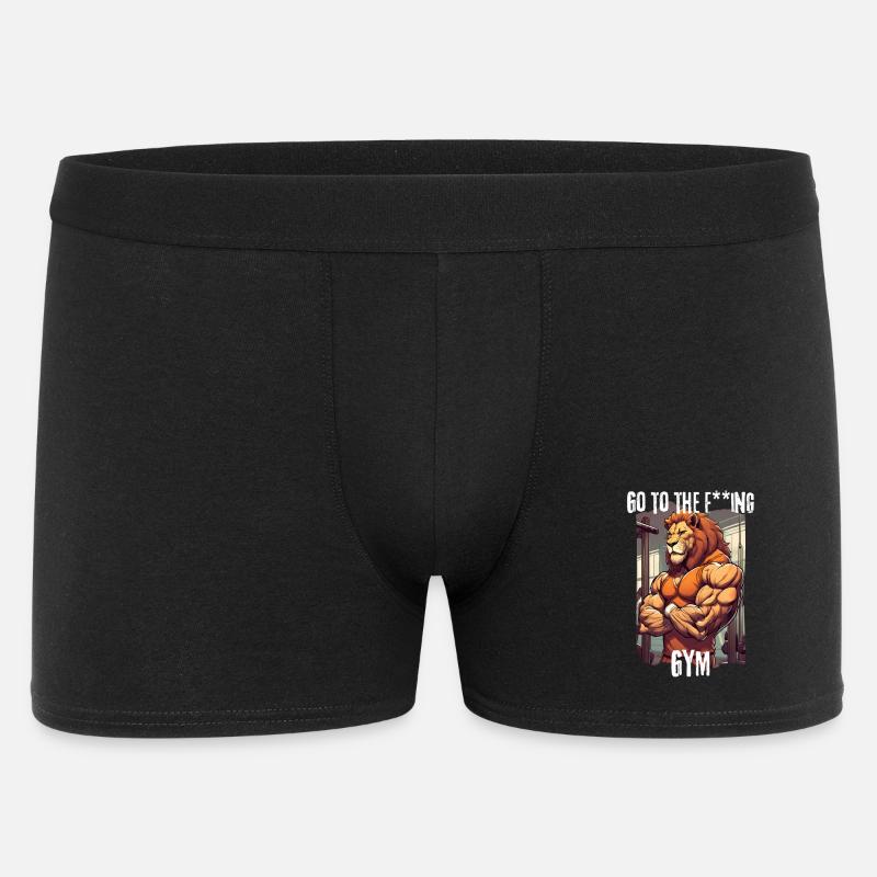 Löwenstark - Männer Boxer Shorts - Schwarz