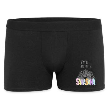 I'm just here for Savasana - Boxer Homme - noir - Devant