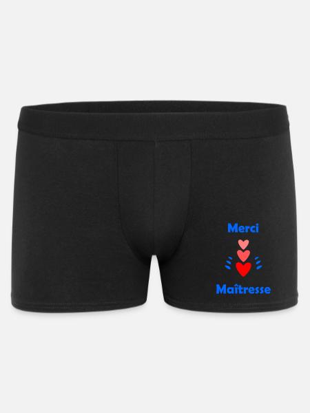 MAÎTRESSE. MERCI. MERCI MAÎTRESSE - Boxer Homme - noir