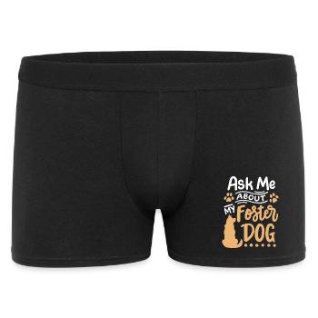 Pflegehund Herrchen Frauchen - Männer Boxer Shorts - Schwarz - Vorne