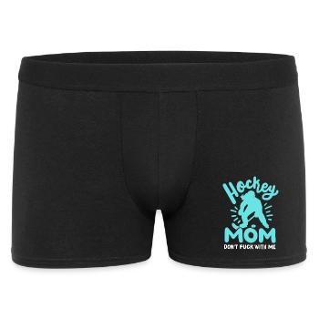 Hockey Mama Eishockeyspielerin - Männer Boxer Shorts - Schwarz - Vorne