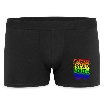 NÉ POUR SE DÉMARQUER, PAS POUR S’INTÉGRER - Boxer Homme - noir - Devant