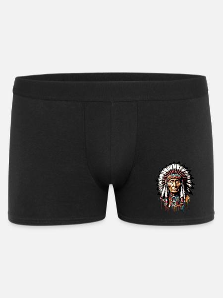 American Indian American - Men's Boxer Shorts - black