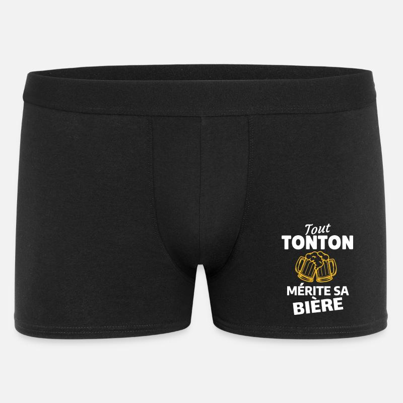 Jeder Onkel verdient sein Bier - Männer Boxer Shorts - Schwarz