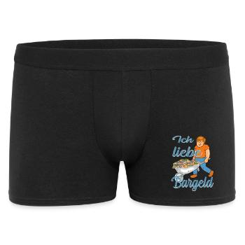 Bargeld Geld - Männer Boxer Shorts - Schwarz - Vorne