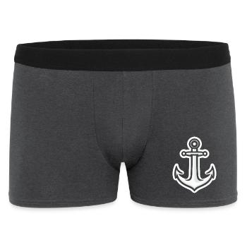 Autocollants d’ancre Simple - Boxer Homme - charbon - Devant