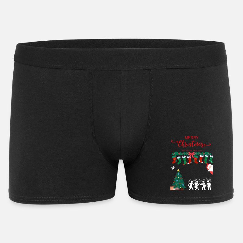 Glædelig jul - Boxer Shorts til mænd - sort