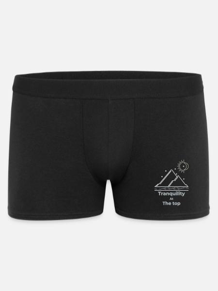 Tranquility at the top slow living - Men's Boxer Shorts - black